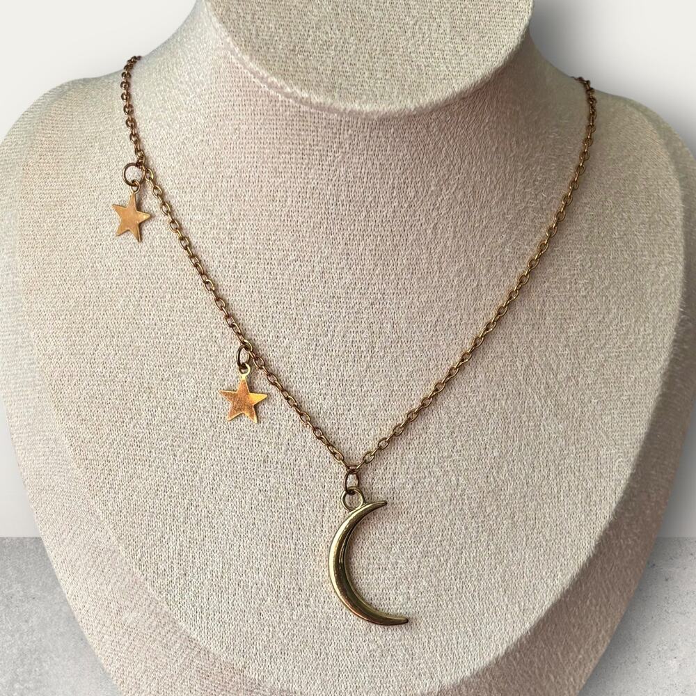 Star Moon Necklace Pendant
